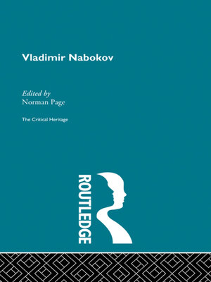 cover image of Vladimir Nabokov